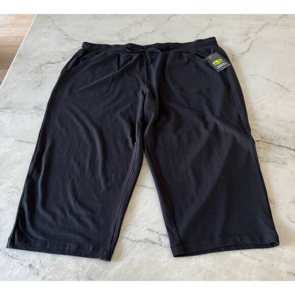 Athletic Works Women's Plus Core Knit Capri NWT XXXL 22 Black Soot - Picture 12 of 12